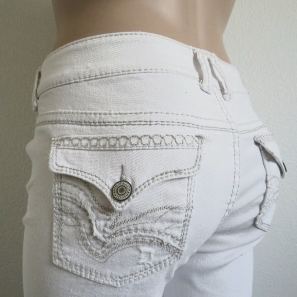 HYDRAULIC Jeans Women's TUMMY CONTROL Waistband Crop Capri Plus Size 24 NWT